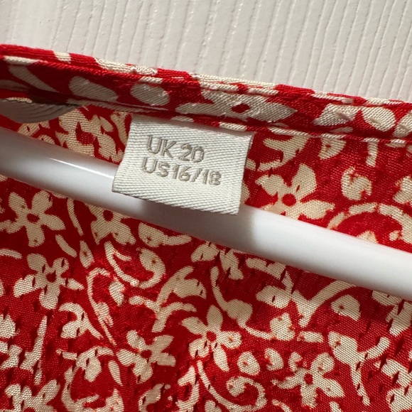Boden Red and White Floral Dress - Picture 5 of 7